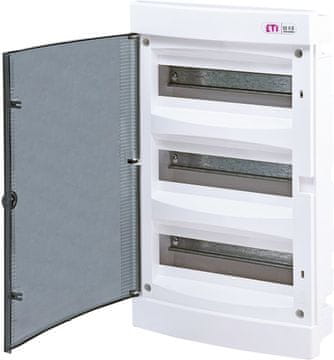 ETI Vgradna razdelilna omarica 36 modulov IP40 prozorna vrata ECM36PT-s