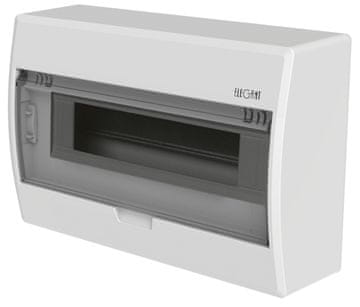 Nadometna razdelilna omarica ELEGANT tip: EP 1/12 modularna številka 12 IP40 sponka