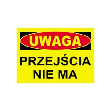 Trytyt Opozorilni znak za gradnjo PREPOVEDANO PREHODANJE