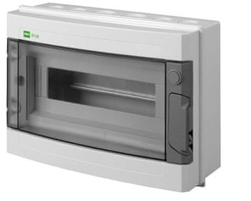 Nadometna razdelilna omarica EP-LUX + 12 PV modulov 1500V DC 1000V AC IP65 z vodilnimi tirnicami