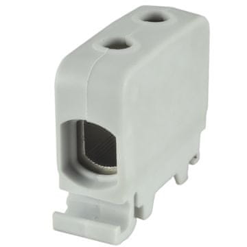 Simet AL-CU priključek za tirnico 1,5-50 mm2 TS 35, navojni za kable ZGG, siv