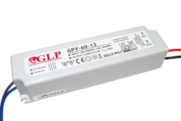 PO GLP LED napajalnik 12V, 5A, 60W