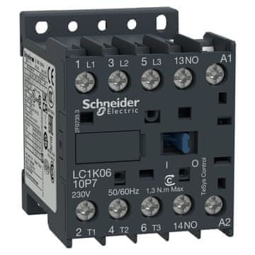 Schneider Electric Močnostni kontaktor TeSys K AC3 6A 3P 1NO tuljava 24VAC vijačni priključki