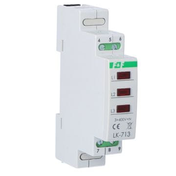 FF Indikatorska svetilka napajanja LK-713 R, 3x rdeča LED, 3x 230V+N, 1 modul