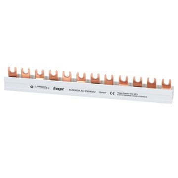 Hager Horizontalna viličasta glavničasta zbiralka 3P 10mm2 12M