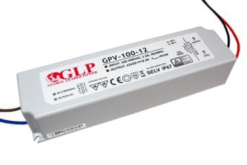 PO GLP LED napajalnik 12V, 8A, 100W