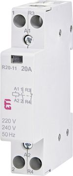 ETI Modularni kontaktor 20A, normalno odprt in normalno zaprt (1 modul, 2 pola) R 20-1