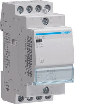Hager Kontaktor 4NO 25A 230V AC