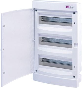 ETI Vgradna razdelilna omarica 36 modulov IP40 bela vrata ECM36PO-s