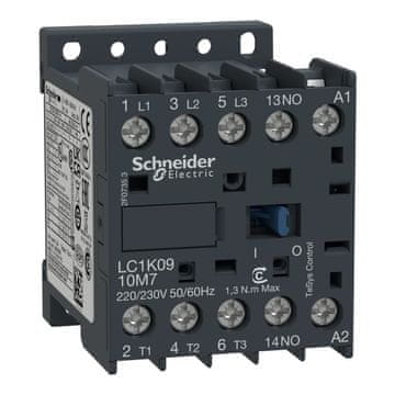 Schneider Electric Močnostni kontaktor TeSys K AC3 9A 3P 1NO tuljava 230VAC škatlaste sponke