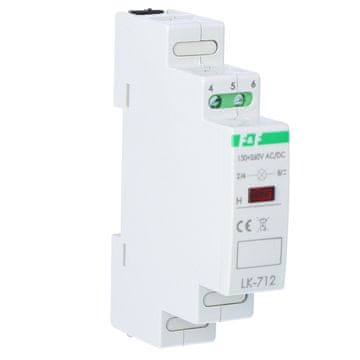 FF Signalna svetilka LK-712 R 1xLED rdeča, Un=130÷260V AC/DC
