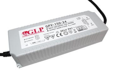 PO GLP napajalnik za LED diode 24 V, 6,2 A, 150 W