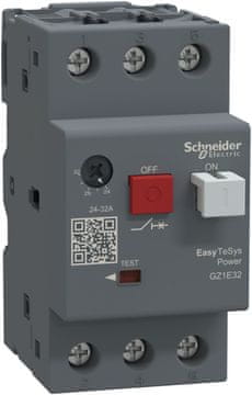 Schneider Electric Motorno stikalo GZ1E, pogon s tipko, I=24-32A, omarice za vtičnico