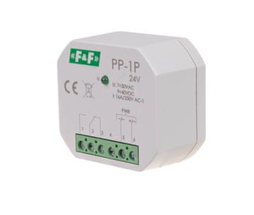 FF Elektromagnetni rele, 1P 16A, vgradni, U=7÷30VAC / 9÷40VD