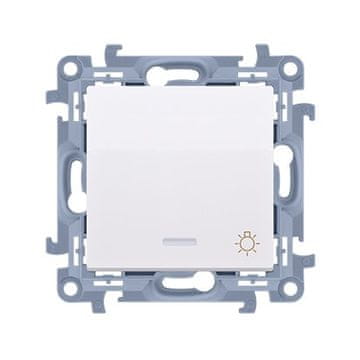 Gumb "Luč" z LED osvetlitvijo ozadja (modul) 10 AX, 250 V~, vijačni priključki