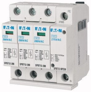Eaton Odvodnik prenapetosti tip 1+2 (B+C) SPBT12-280-3+NPE50
