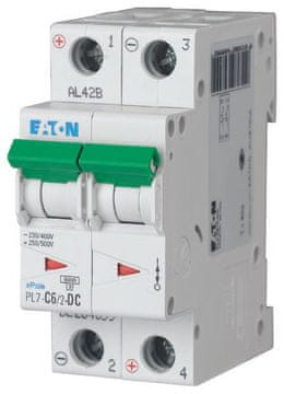 Eaton Preobremenilno stikalo 10 kA DC PL7-C6/2-DC