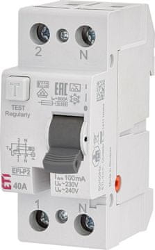ETI Diferencialno stikalo EFI-P2 A 40/0,1