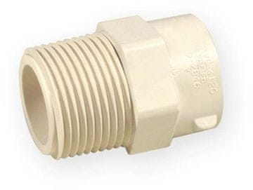 BC PVC-C 1 1/4" navojna spojka z zunanjim/ženskim navojem