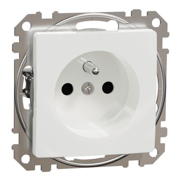 Schneider Electric Enojna vtičnica z ozemljitvijo, 2P+PE z zaklopkami (breznavojni priključki)