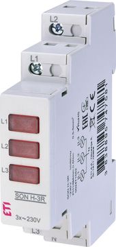 ETI Indikator prisotnosti napetosti - lučka (3 x rdeča LED) SON H-3R