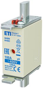 ETI VLOŽEK NH000 GG 100A/400V