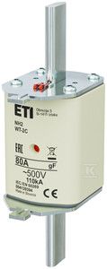 ETI VLOŽEK NH2/WT-2C GF 80A/500V