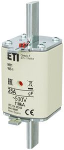 ETI VLOŽEK NH1/WT-1 GF 25A/500V