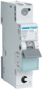 Hager PREOBREMENITEV MCB ICN=6000A 1P B 20A QUI