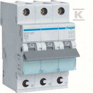 Hager PREOBREMENITEV MCB ICN=6000A 3P C 25A QUI