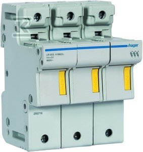 Hager VAROVALKA MOD.3P CILINDRIČNI VLOŽEK VAROVALKE L51 14X51MM