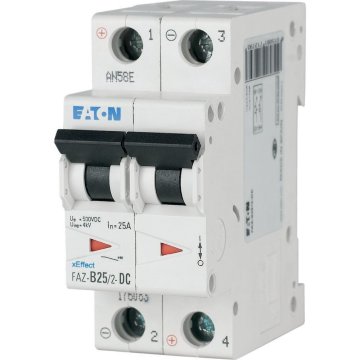 Eaton Pretokovni odklopnik 15kA FAZ DC FAZ-B2/2-DC