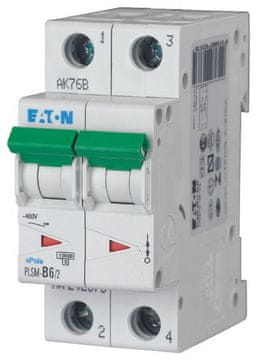 Eaton Preobremenilno zaščitno stikalo 10 kA, In=6 A, karakteristika C, 2-polno PLSM PLS