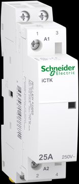 Schneider Electric Modularni kontaktor, Acti9 iCTK50-25-20-230 25A 2NO 50Hz 230/240 VAC, brez možnosti