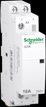Schneider Electric Modularni kontaktor, Acti9 iCTK50-16-20-230 16A 2NO 50Hz 230/240 VAC, brez možnosti