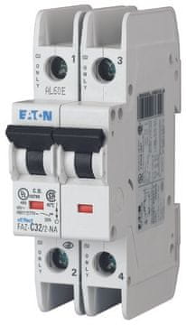 Eaton Nadtokovno zaščitno stikalo 15 kA, In=10 A, karakteristika C, 2-polno FAZ-C10