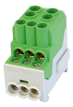 Simet Razdelilni blok SDB 100 Al/Cu 80010 SIMBLOCK, zelen