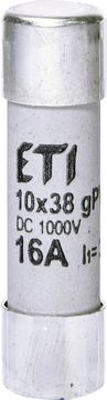 ETI Valjasti PV varovalčni vložek CH10x38 gPV 16A/1000V DC 002625081