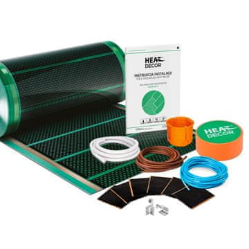 Heat Decor Komplet grelne folije HD-G 80 W/m2, širina 50 cm - brez termostata - z