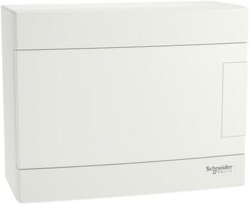 Schneider Electric Nadometna razdelilna omarica, Easy9 EU IP40 EZ9EU-1-8-NT-P bela vrata 1 vrsta 8 m