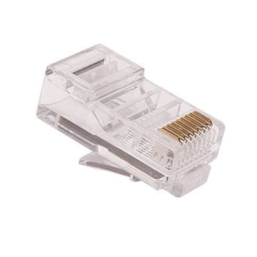 Vtič RJ45 kategorije 6 UTP, za okrogel kabel, pakiranje 100 kosov