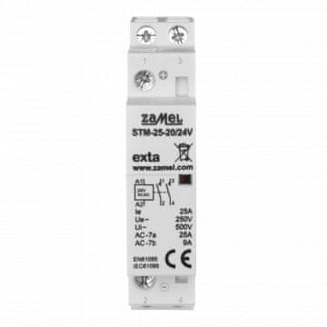 Zamel Modularni montažni kontaktor 25A, 2xNO, 24V AC/DC STM-25-20/24V