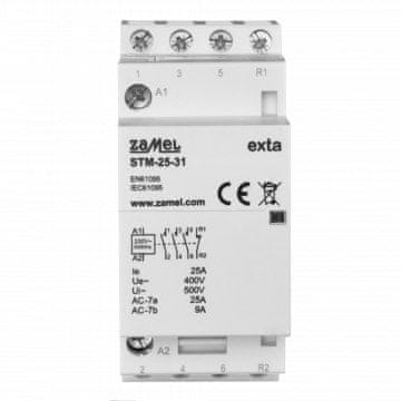 Zamel Modularni montažni kontaktor 25A, 3xNO + 1xNC, 230V AC STM-25-31