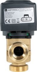 Afriso 3-potni conski ventil AZV 844, DN25, G1 1/4", Kvs 11, 230 V AC, AB-B