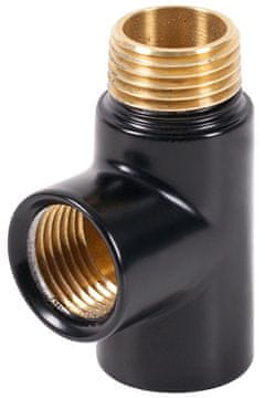 Terma T-kos za grelec, GZ 1/2"-GW 1/2"-GW 1/2", mat RAL 9005