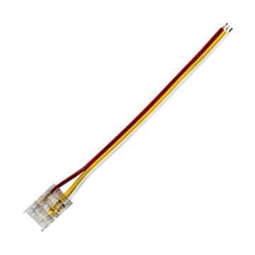 Hitri konektor za LED trakove CCT 3PIN COB IP20 PCB 10MM tračni kabel 10cm
