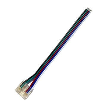 Hitri konektor za RGBW LED trakove 5PIN COB IP20 PCB 12MM tračni kabel 10cm