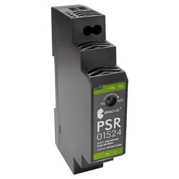 Caimi Brevetti Preklopni napajalnik PSR 01524 230/24VDC 0,63A 15W za DIN letev, Uporabno najmanj: 85-26