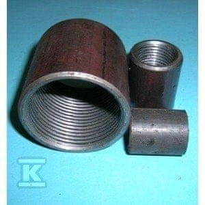ČRNI VARILNI PRIKLJUČEK Z NAVOJEM 6/4" (DN40)