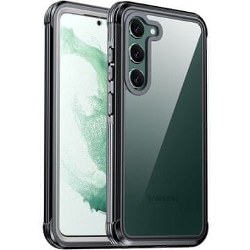 GS Ovitek za Samsung Galaxy S24, odporen na udarce, s folijo, črn